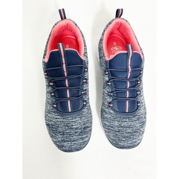 Athletic Works Women’s Bungee Slip On Sneaker in Navy - Sz 8 - Picture 2 of 7